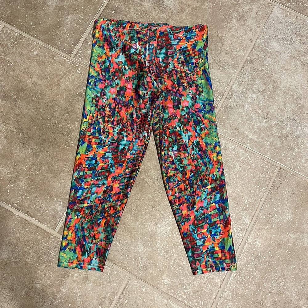 Handy Spandy Made in the USA Leggings Colorful Small - Picture 2 of 5